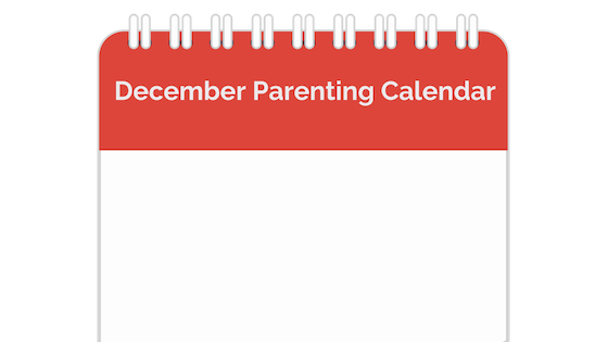 December Parenting Calendar